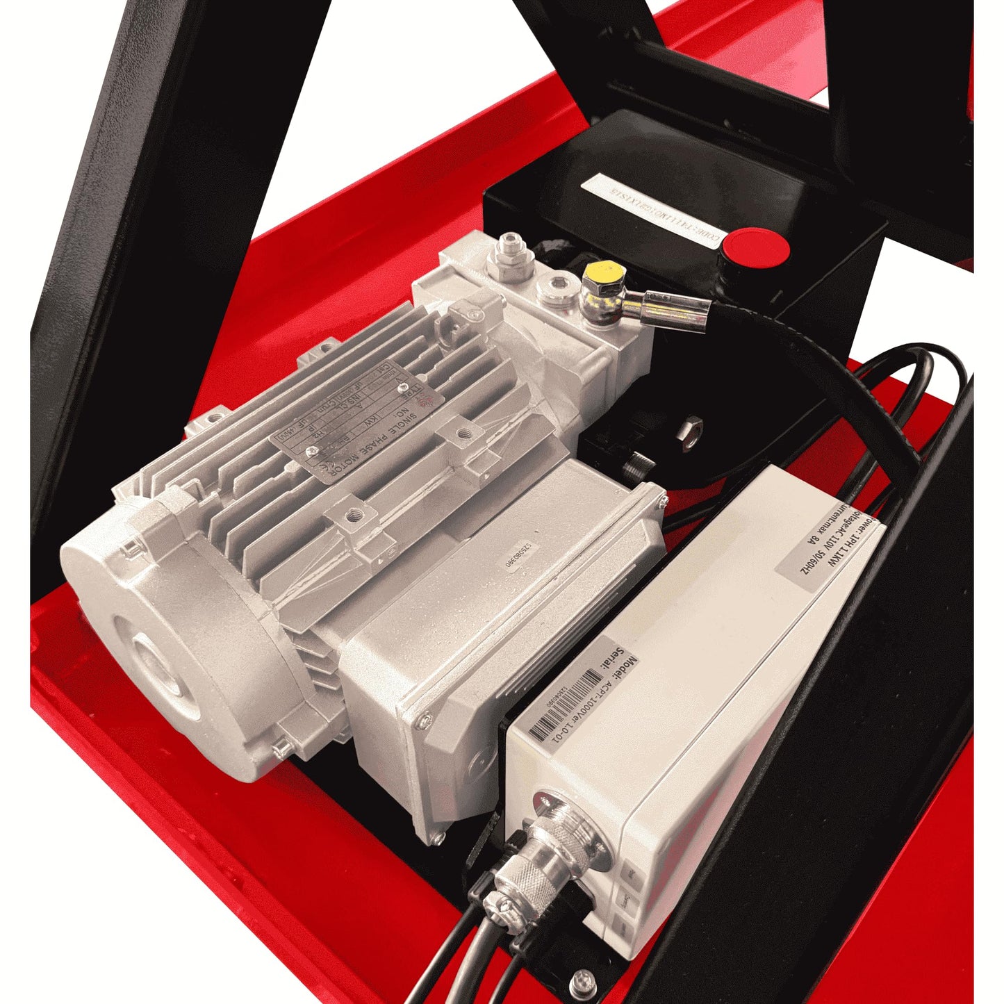 PAKE Electric Hydraulic Scissor Lift Table, 2,200 lb. Capacity, 48" x 36" Platform, 36.25" Lifting Height