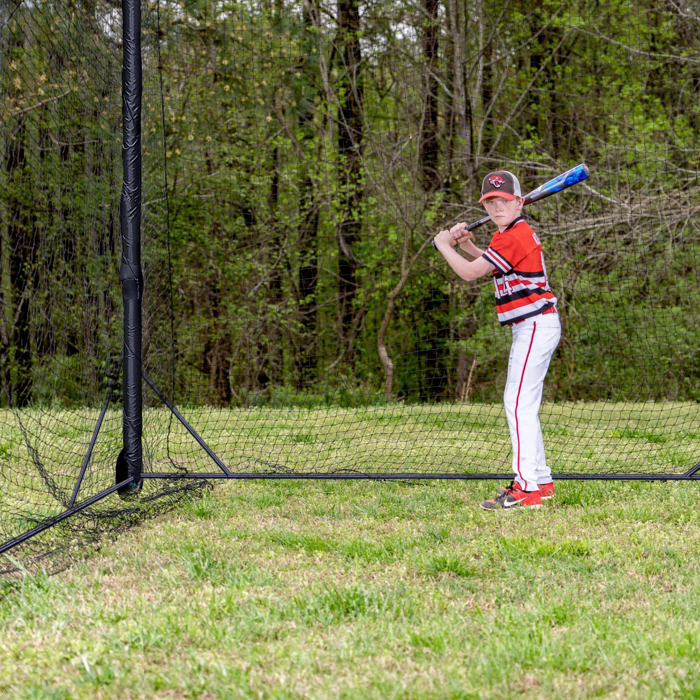 Heavy Duty Baseball & Softball Batting Cage with Wheels – Commercial-Grade Portable Batting Cage for Backyard, Driveway, Training & Club Use | Multi-Sport Practice | Easy Setup (20 FT)