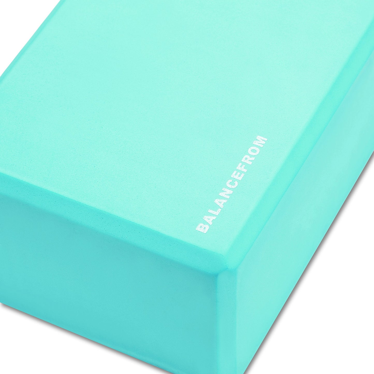 Fitvids Set of 2 High Density Yoga Blocks, 9"x6"x4" Each, Pair (Green)