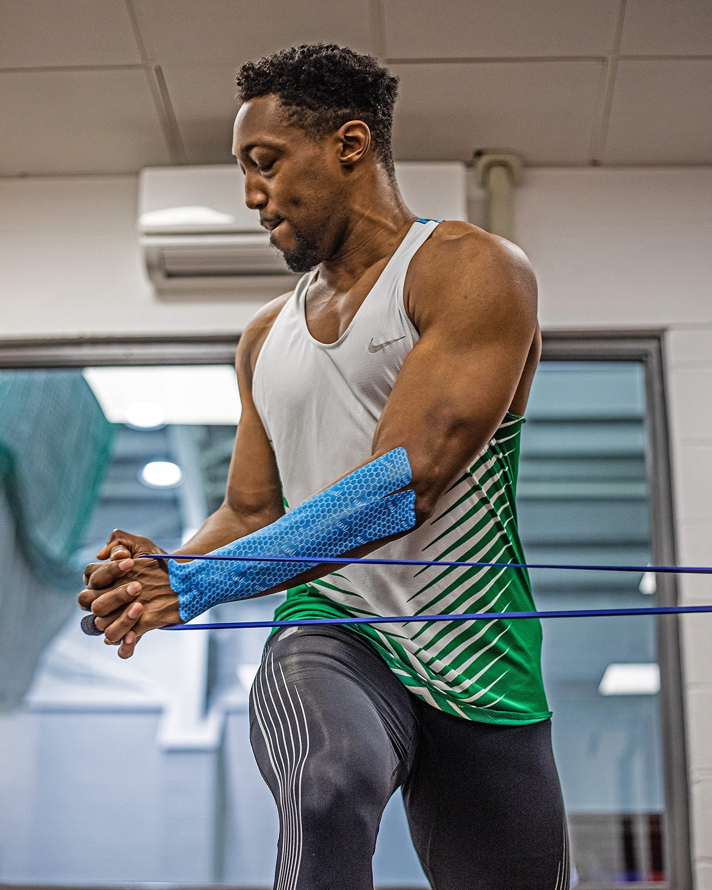 FlexU Kinesiology Tape Bulk Pack Continuous Blue
