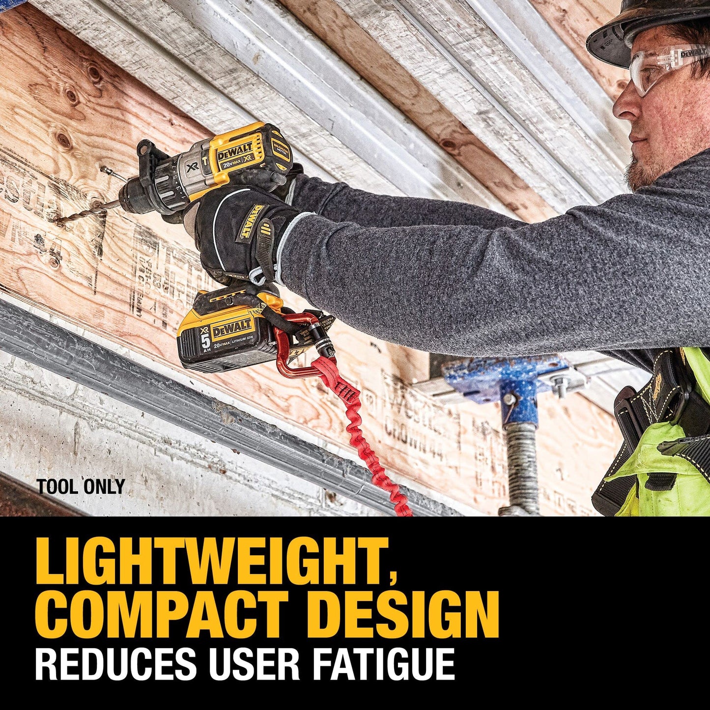 DEWALT 20V MAX XR Cordless Hammer Drill Driver Brushless, Heavy Duty 1/2", 3-Speed, Tool Only (DCD996B)