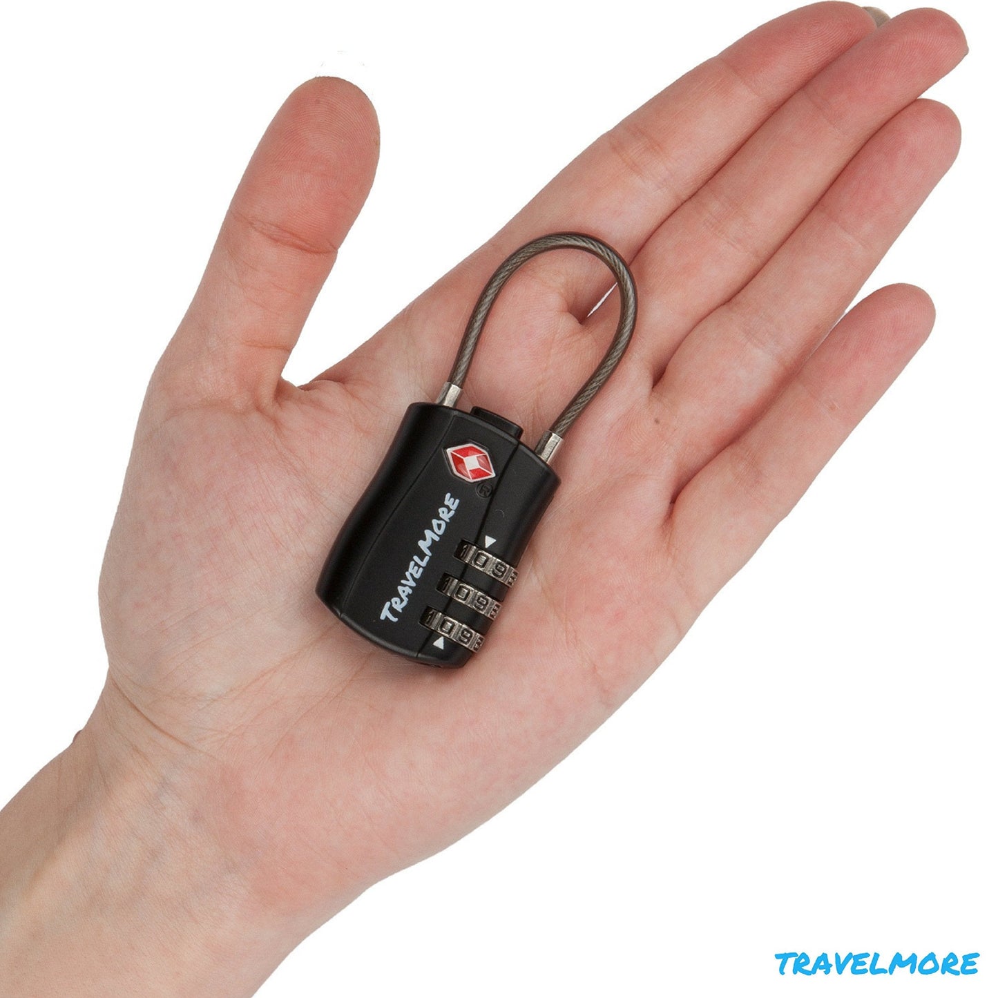 8 Pack TSA Approved Travel Combination Cable Luggage Locks for Suitcases - 4 Black & 4 Orange