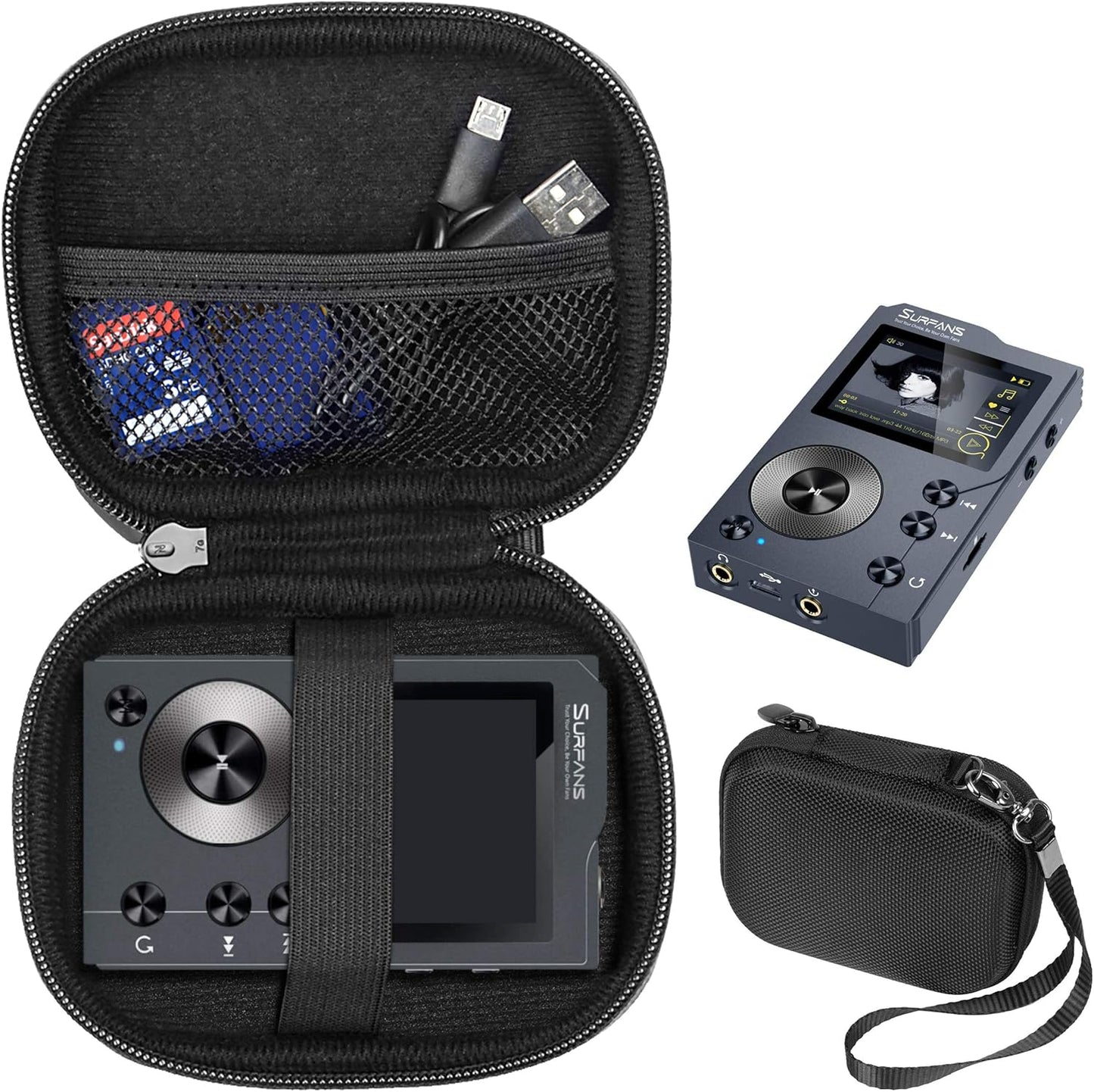 WGear H01, H3, 16GB MP3, F20 MP3 Music Player Case compatible with AGPTEK AGPTEK IMP HiFi Surfans HiFi Player