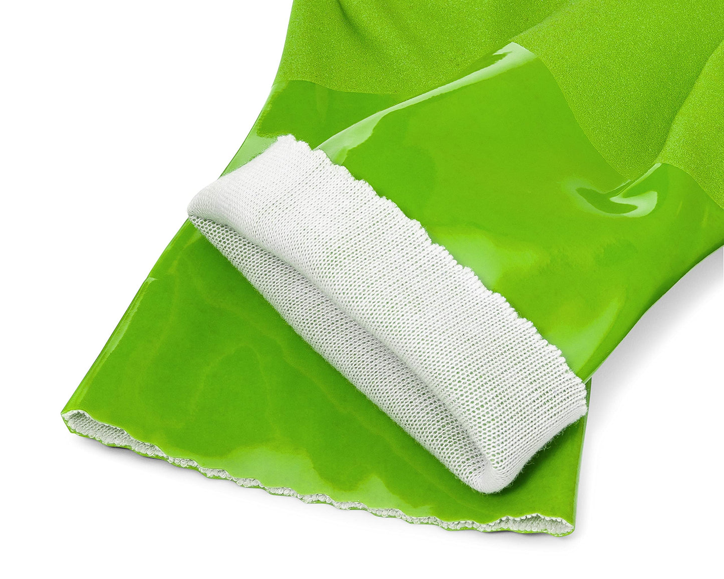 Kitchen-Star Ultimate Rubber Household PVC Gloves with Comfortable Cotton Lining, Anti-Slip surface, Kitchen Dishwashing, Extra Thickness, Kitchen Cleaning, Working, Painting, Pet Care (Medium, Green)
