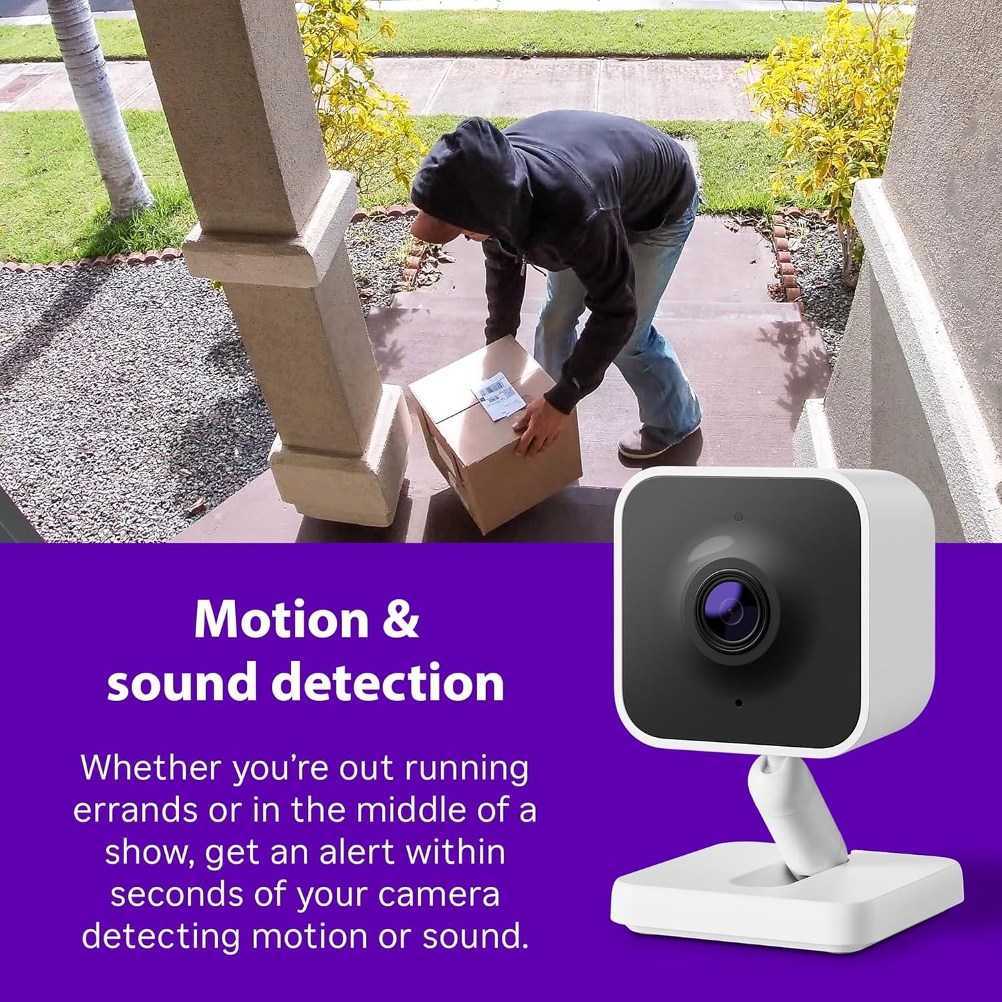 Roku IP65 1080p Outdoor Camera - Home Security - Weather Resistant Wired Security Camera & Pet Monitor with HD Night