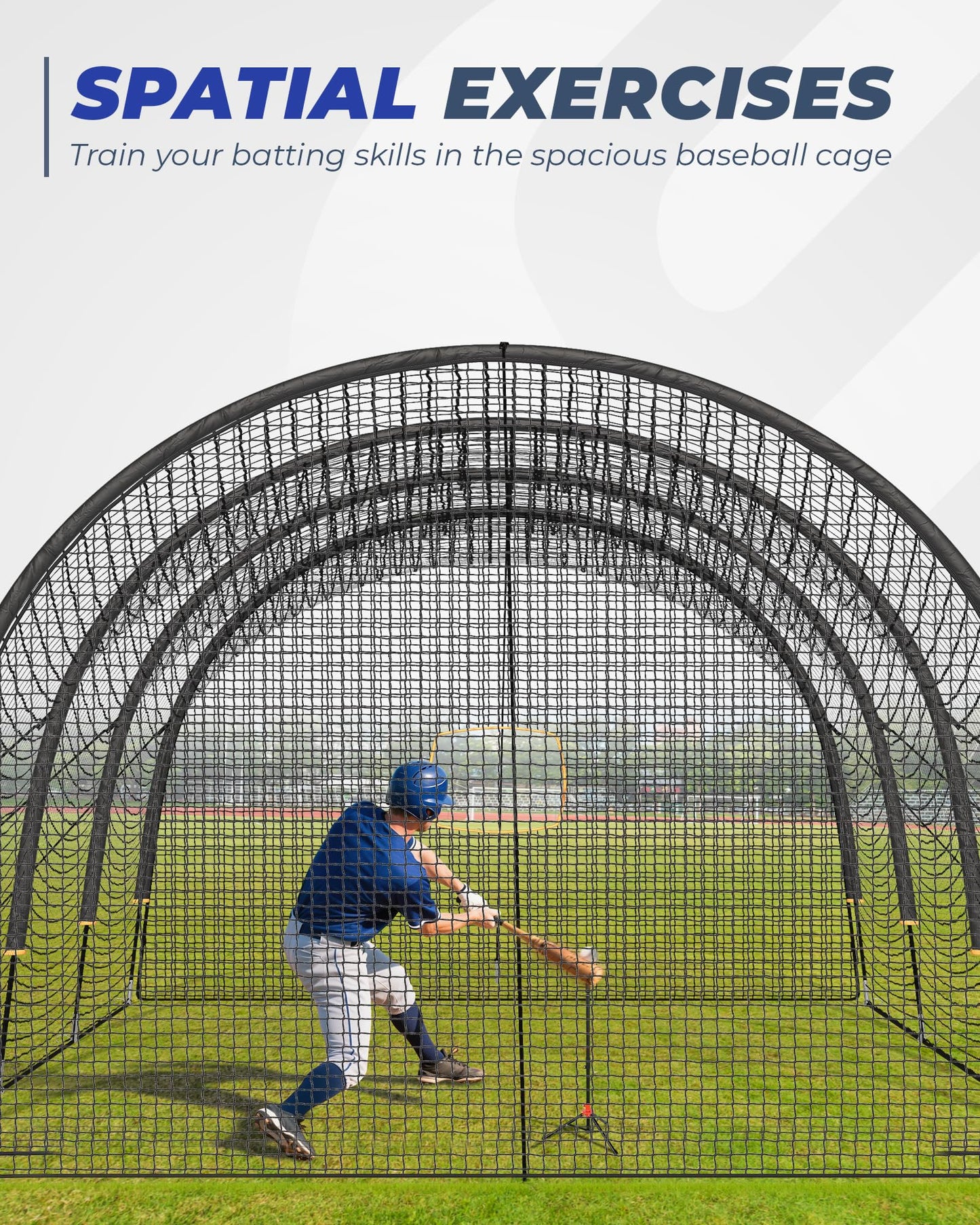 Sturdum Baseball Batting Cage, 30x12x8ft Baseball & Softball Hitting cage for Backyard Park, Portable Batting Cage System with Carrying Bag