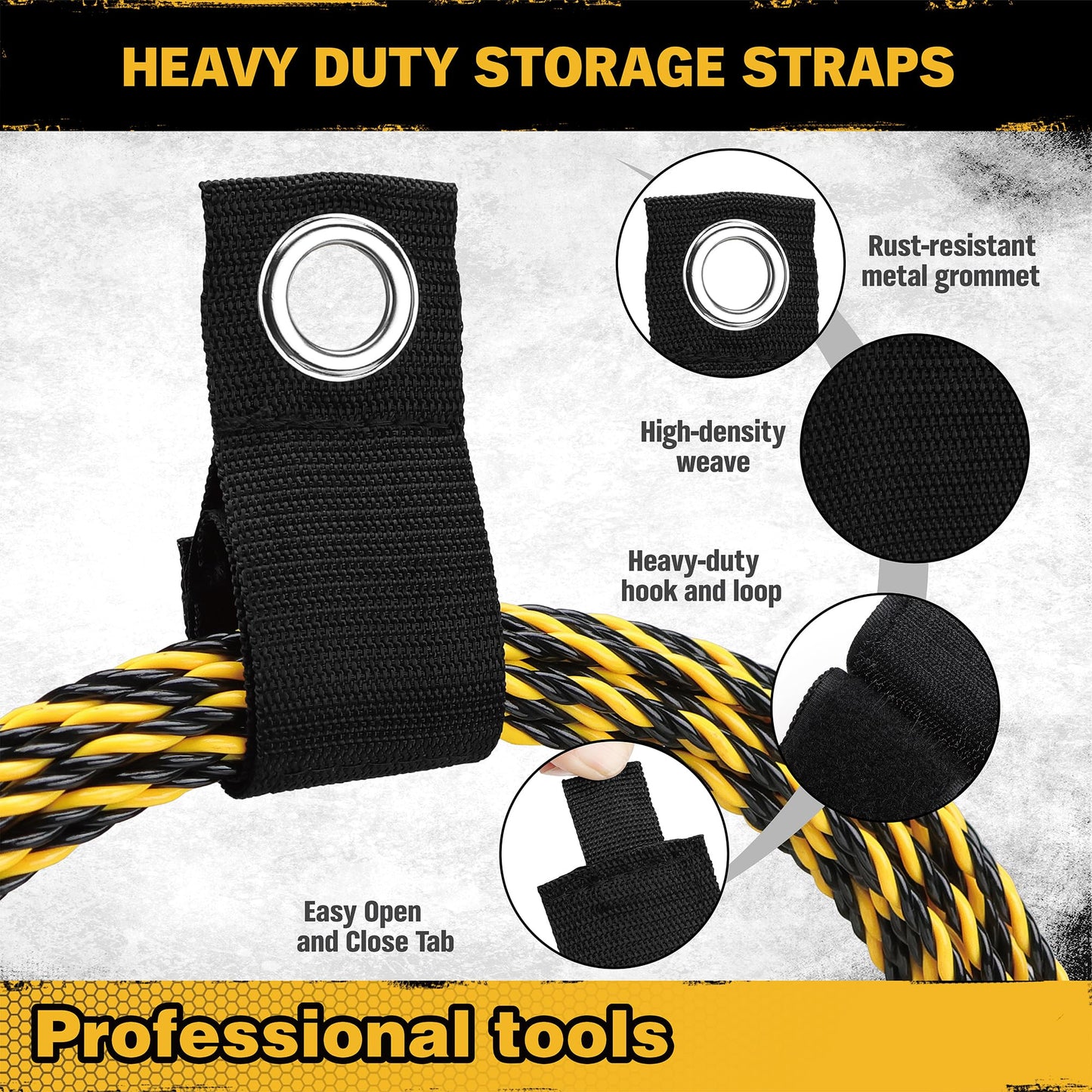 ELEAD 12-Piece Pegboard Hooks with Extension Straps, Heavy Duty Organizer Pegboard Accessories Fit for 1/4" Pegboard, Peg Board Tool Utility Hangers for Power Tool, Drill, Bag, Cord