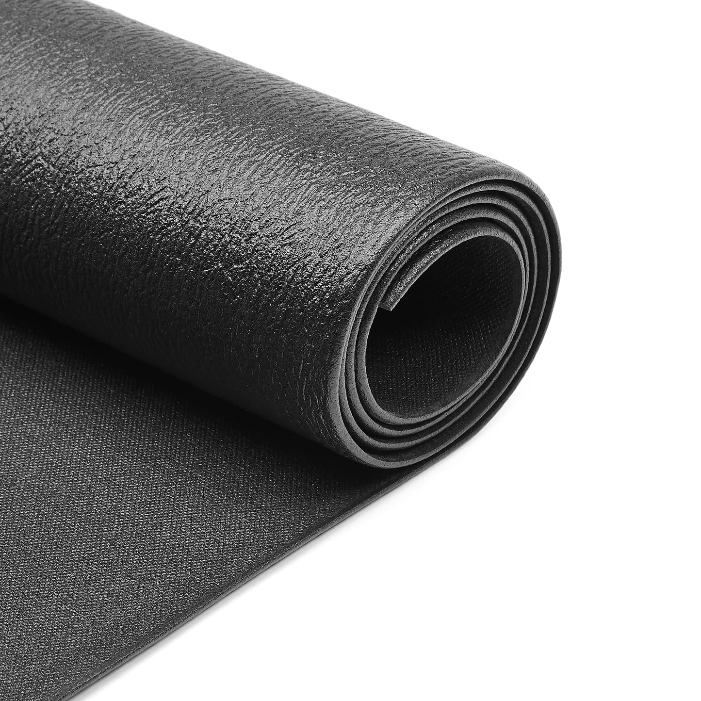 Amazon Basics Treadmill Mat and Exercise Equipment Floor Protector, Non-Slip, Noise Reduction, 2.5 Feet x 6.0 Feet, Black