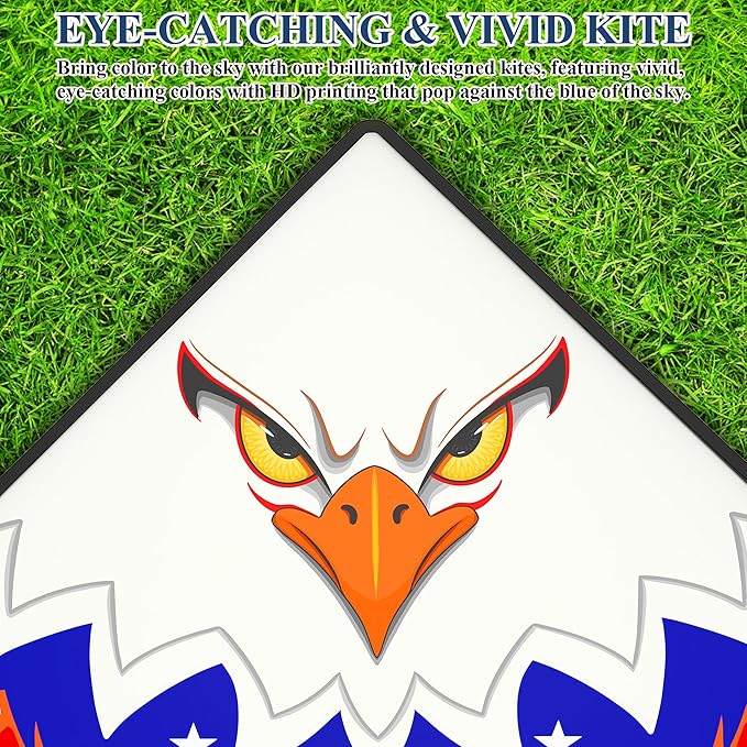 Large Kites for Adults Kites for Kids Ages 4-8， 8-12 Beach Park Outdoor Game Activities, Gifts for Easter and Festival