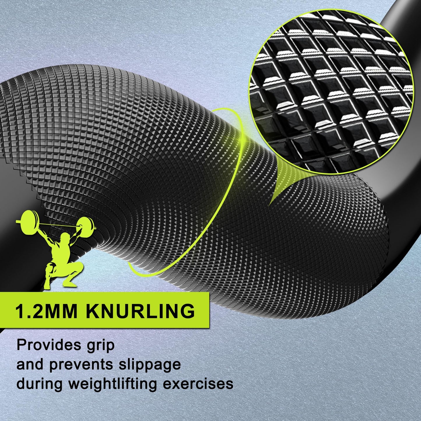 Olympic Barbell Bar EZ Curl Bar Weightlifting Barbell Olympic Weight Bar 2 Inch Sleeve Barbell Knurled Grip Barbell Olympic Barbell with Bearings Strength Training Bar for Home Use Home Gym Barbell
