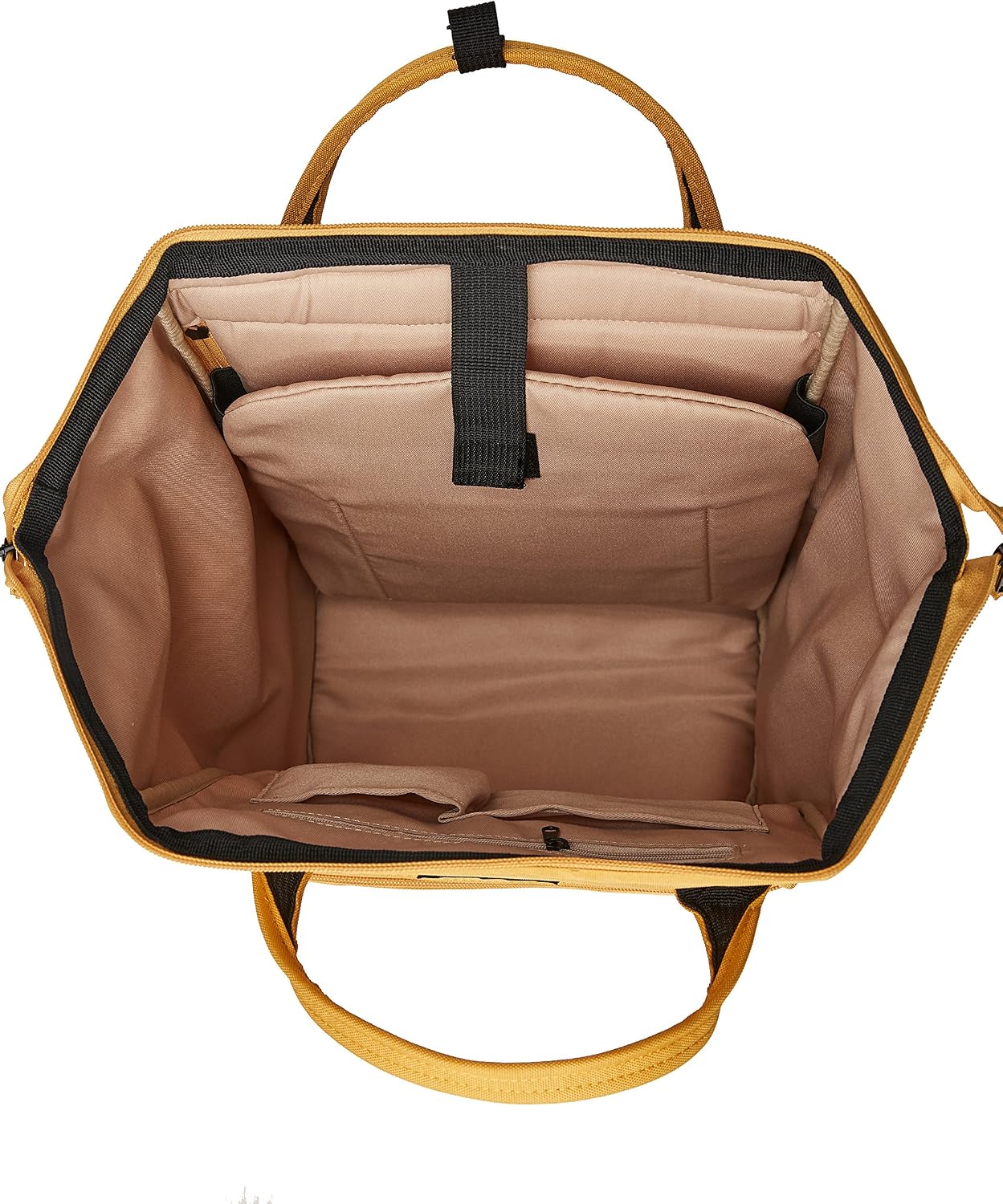 Backpack Kah&Kee Polyester Travel Functional Anti-theft School Laptop for Women Men (Yellow, Medium)