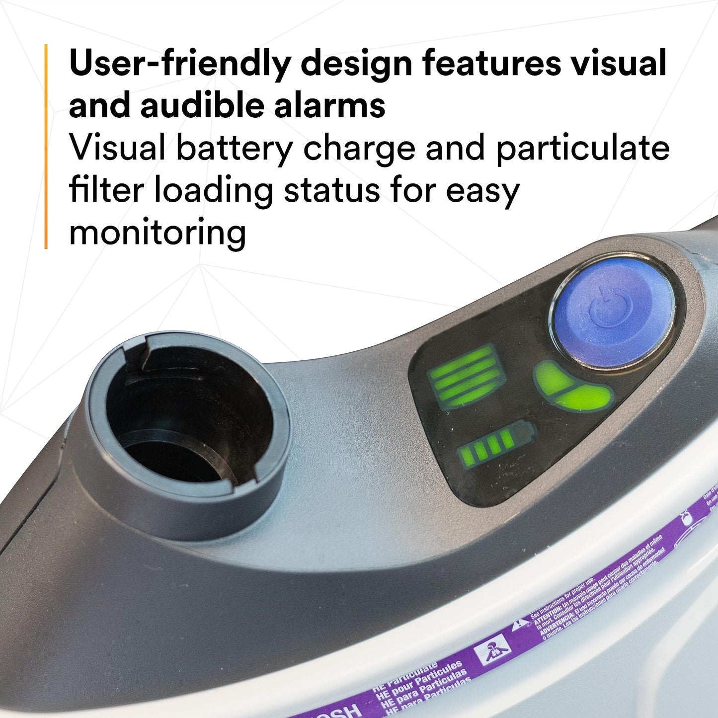 3M PAPR Respirator, Versaflo Powered Air Purifying Respirator Kit, TR-300N+ HKS, Healthcare, S/M Headcover, Lightweight, Low-Profile, Easy to Use, All-in-One Respiratory Protection for Particulates