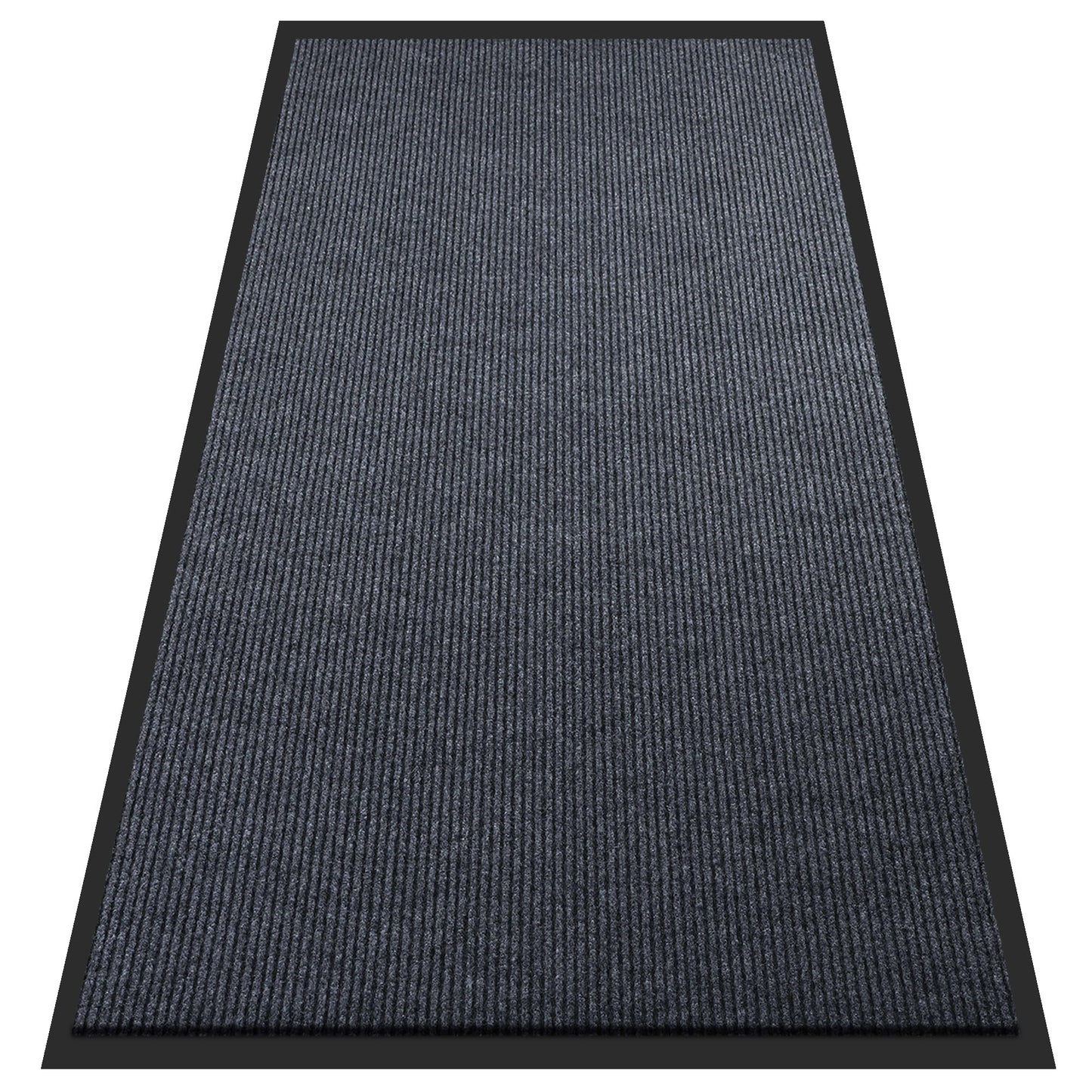 8'x4' Front Door Mat, Extra Large Indoor Outdoor Doormat, Heavy Duty Commercial Floor Mat, Non Slip Rubber Backing Welcome Mats for Entryway, High Traffic Area, Waterproof, Low-Profile, Easy to Clean