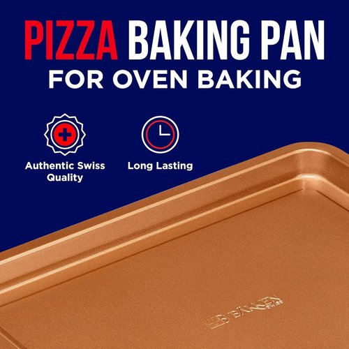 Bakken Swiss Air Fryer Tray - Elevated Mesh Design for Crispy Baking | Extra-Large 9.5'' x 13'', Copper
