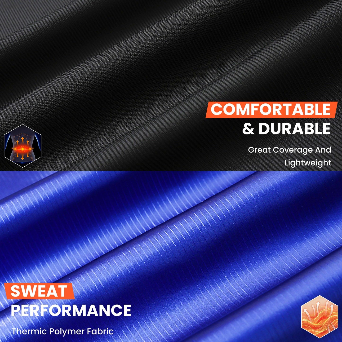 Men's Ribbed Sauna Shirt Short Sleeve Compression Waist Trainer Sweat Top Sauna Suit for Men Workout