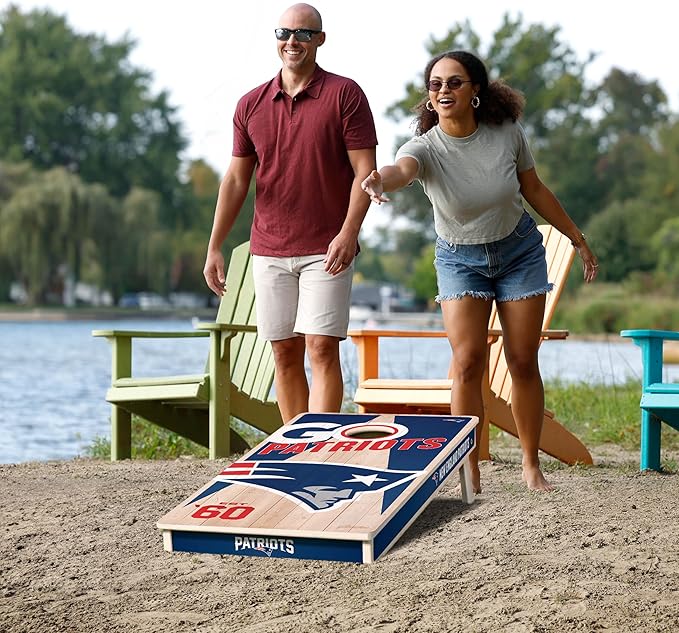 YouTheFan NFL 2’ x 4’ Professional Wood Cornhole Game