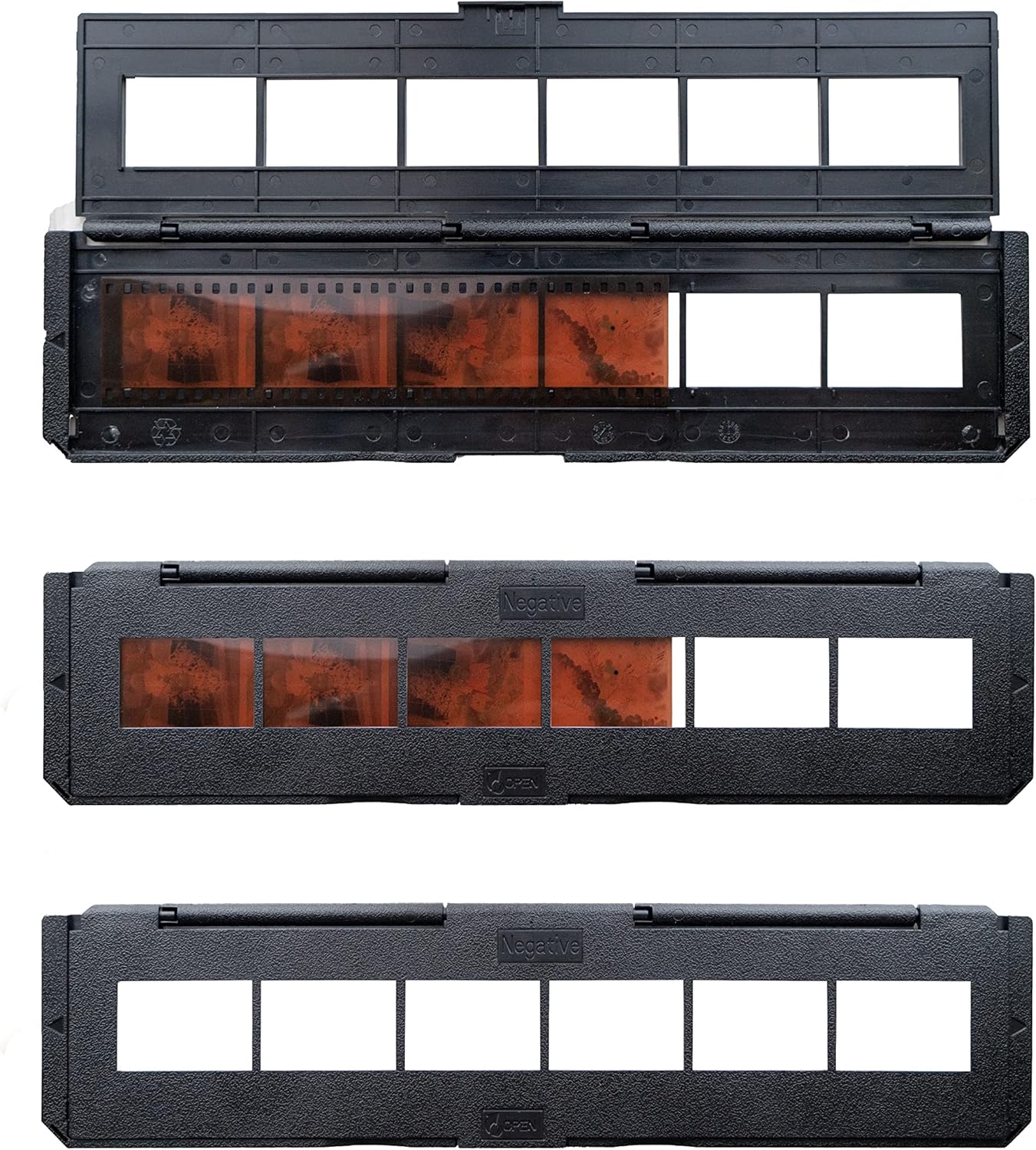 Magnasonic 35mm 6 Set 3 (NT01) Long Tray Negative Film Holder for Compatible Film Scanners, Holds Negative Frames