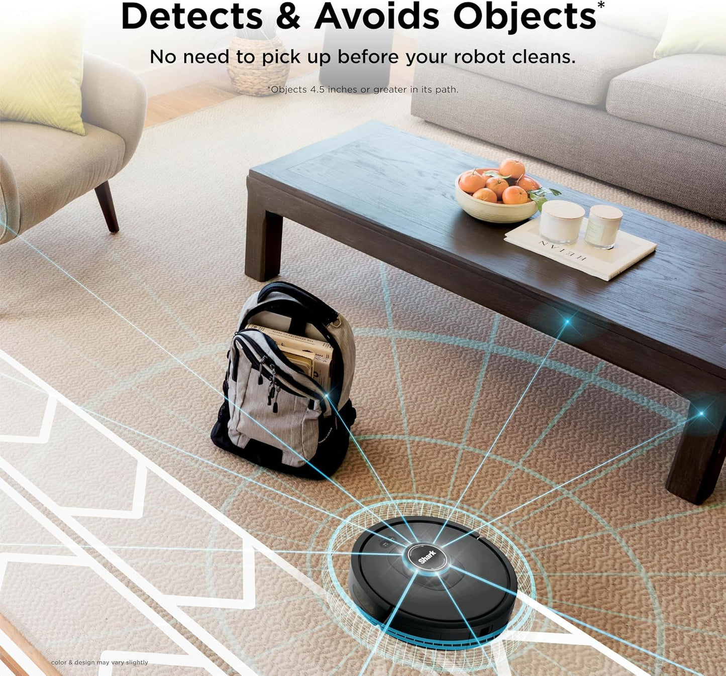 Shark AV2501S AI Ultra Robot Vacuum - Matrix Clean & Home Mapping | 30-Day HEPA Bagless Self-Empty Base, Dark Grey
