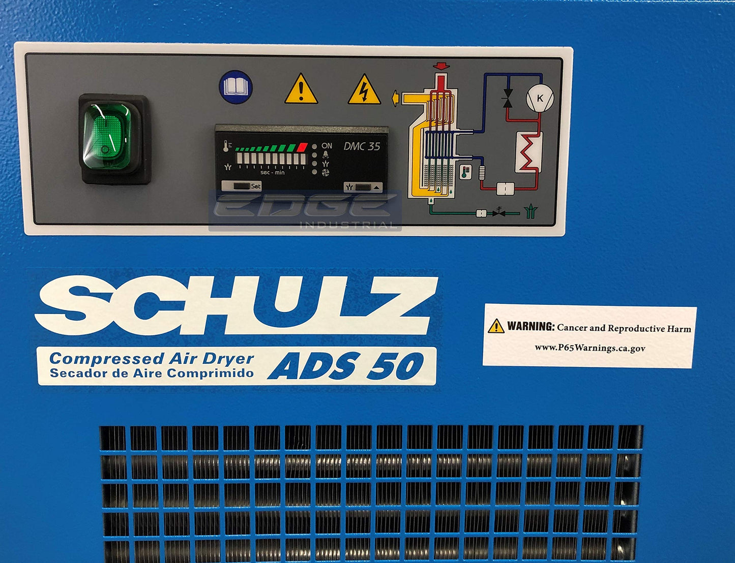 SCHULZ REFRIGERATED AIR DRYER FOR AIR COMPRESSOR, COMPRESSED AIR SYSTEMS, 50 CFM, GOOD FOR 10HP & 15HP COMPRESSORS (STAND ALONE DRYER)