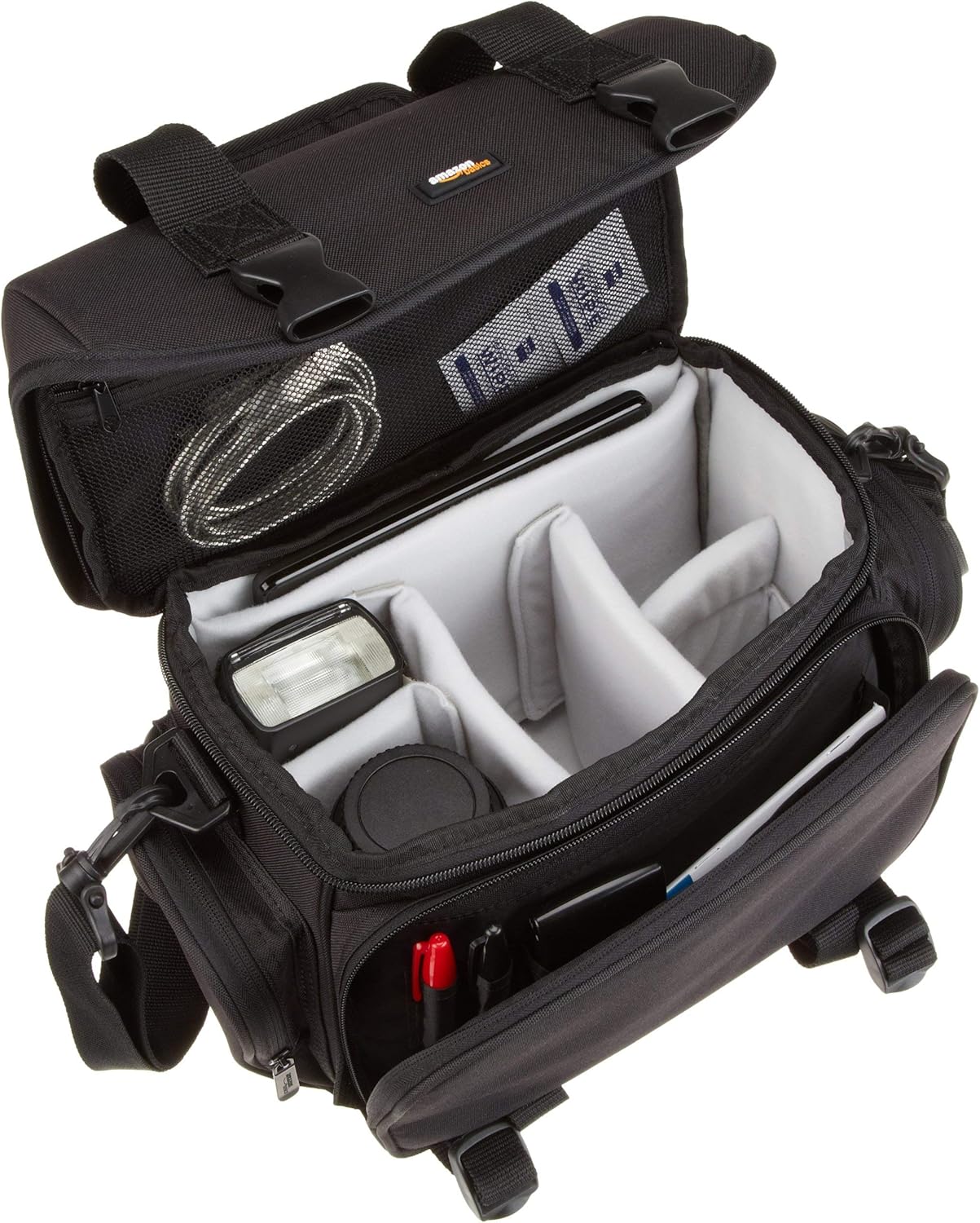 Large DSLR Camera Bag with Grey Interior