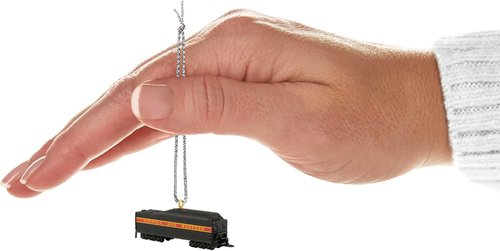 Hallmark Keepsake Mini Christmas Ornaments - Lionel Norfolk & Western Passenger Set | Gift for Train Lovers (Set of 3)