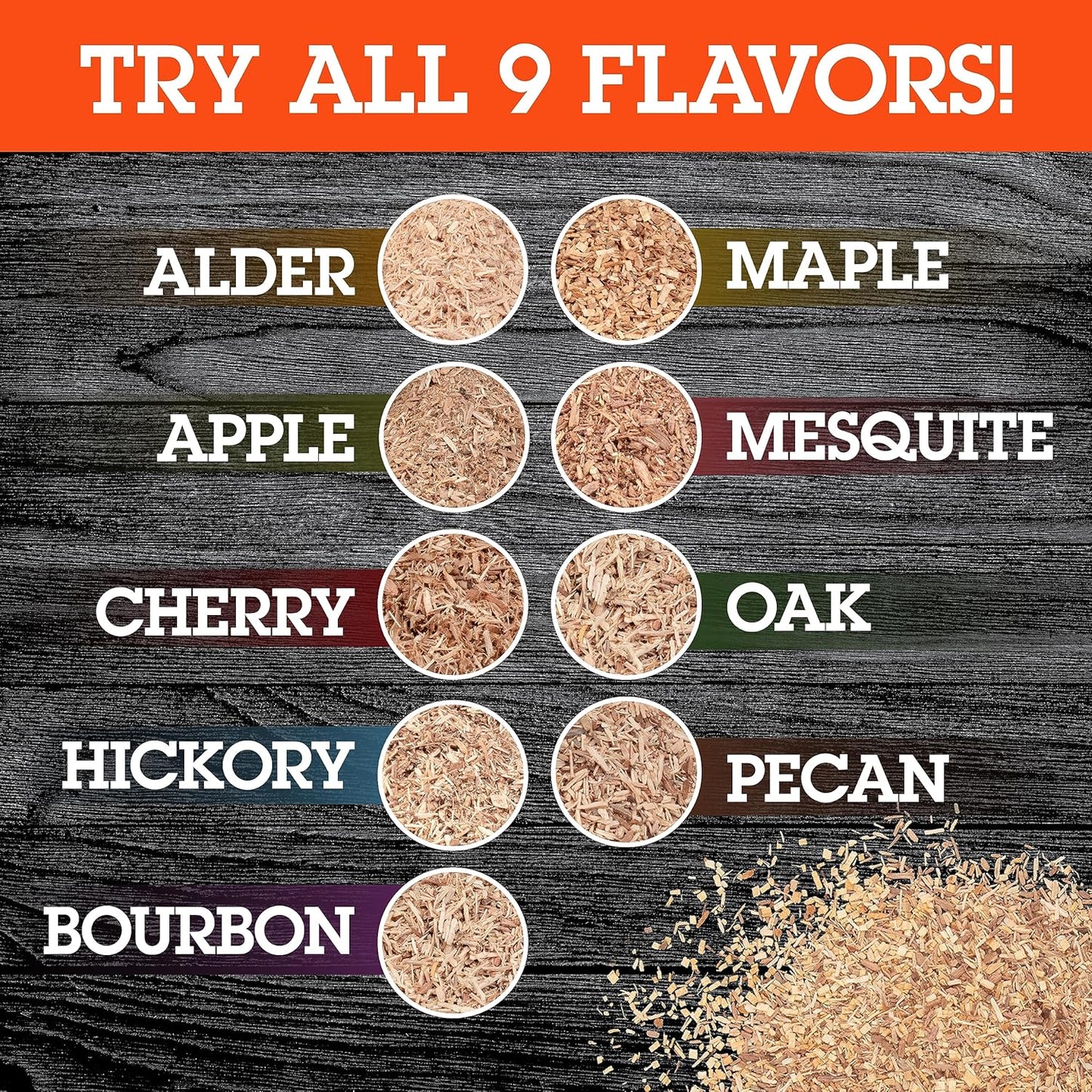(1 0.473 Camerons All Natural Extra Fine Apple BBQ Wood Chips for Smokers Pint, L) - Kiln Dried Wood Sawdust Shavings