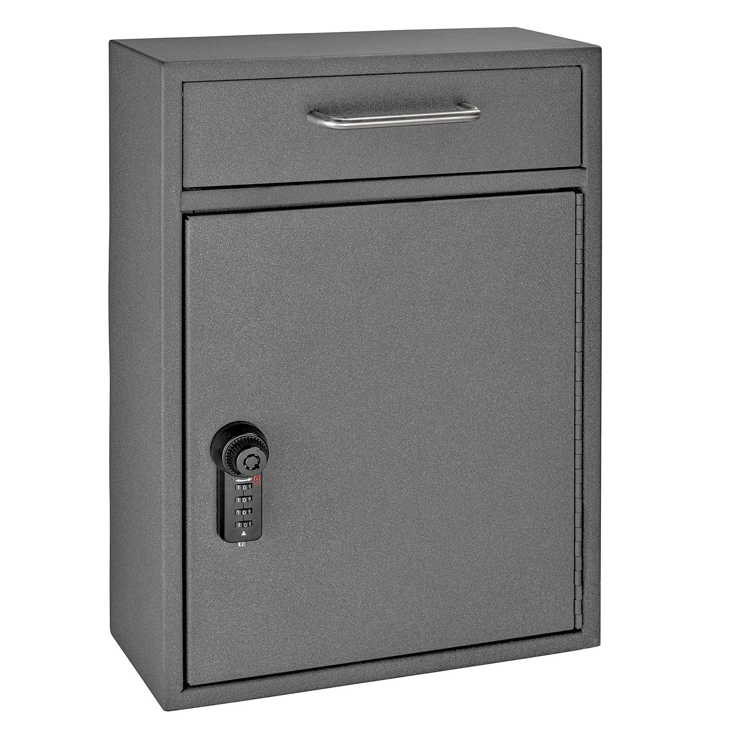 Mail Boss 8152 - Key Boss - Heavy Duty Commercial Grade Steel High Security Adjustable Key Cabinet - 105 Position Key Organizer Drop Box Locking Safe, with Combination Lock, Granite