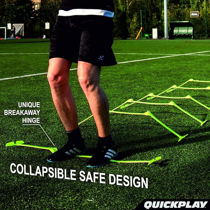 QUICKPLAY PRO Quick-Click Adjustable Speed Hurdles, Set of 6 | 3 Heights in One (6", 9", 12") | All-in-One Agility & Plyometric Training Hurdles | Patented, Portable & Durable