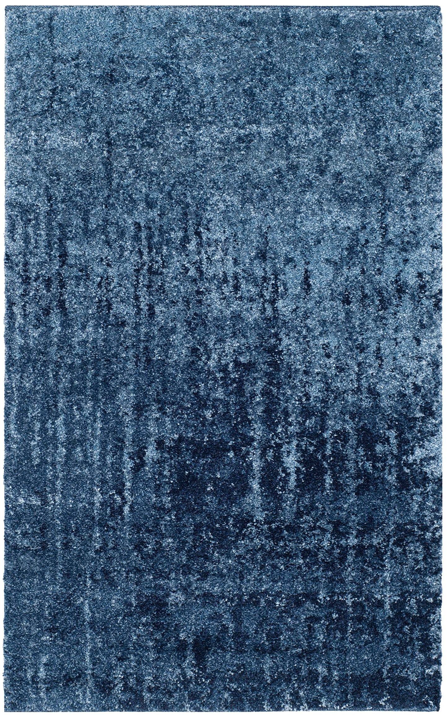 SAFAVIEH Retro Collection Accent Rug - 2' x 3', Light Blue & Blue, Modern Abstract Design, Non-Shedding & Easy Care, Ideal for High Traffic Areas in Entryway, Living Room, Bedroom (RET2770-6065)