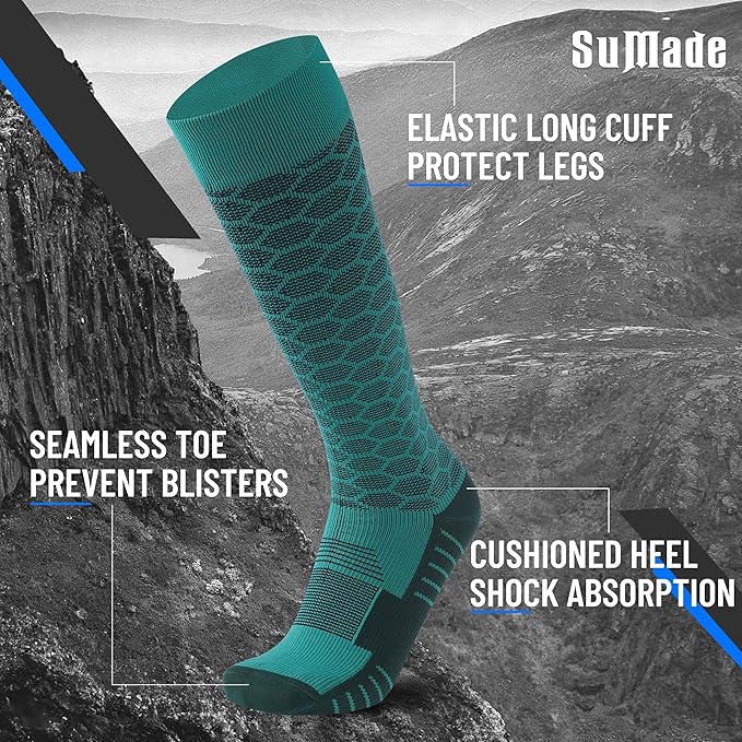 Waterproof Socks, Men Women Knee High Hiking Kayaking Socks 1 Pair