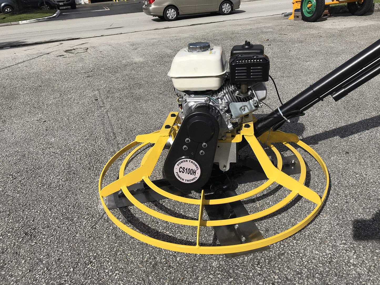 Cormac CS100H, 36" Power Trowel, concrete cement surface 4 blades, gasoline engine GX160 @ 5.5Hp, includes handle