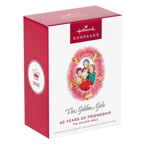 Hallmark Keepsake Christmas Ornament, The Golden Girls 40 Years of Friendship, TV Show Gifts