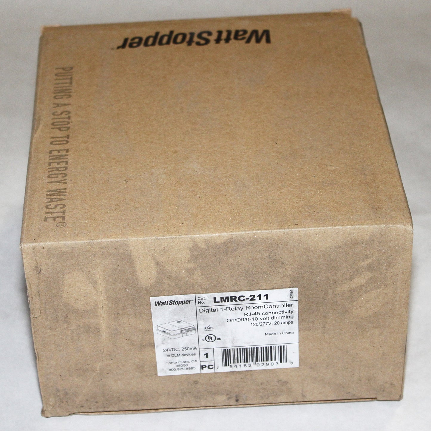 Wattstopper LMRC-211 Digital Single Relay Room Controller