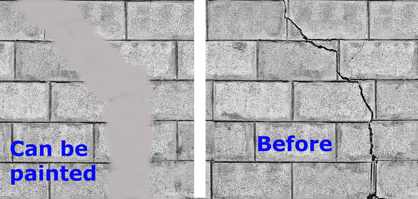 100 ft - Carbon Fiber-Basement Wall Crack Repair Kit - Carbon Fiber Foundation Wall Repair - Easy to use Includes Instructions