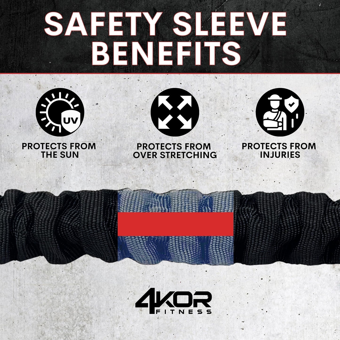 Resistance Cords - Shoulder and Core Resistance Bands - Perfect for Dynamic Warmups and Rehab - Deluxe Pair of 2 Black 7lbs Cords and 2 Universal Handles - 4KOR Fitness