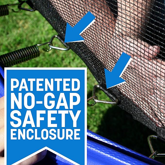Skywalker Trampolines 14X8 15x9 FT Rectangle Trampoline with Enclosure Net