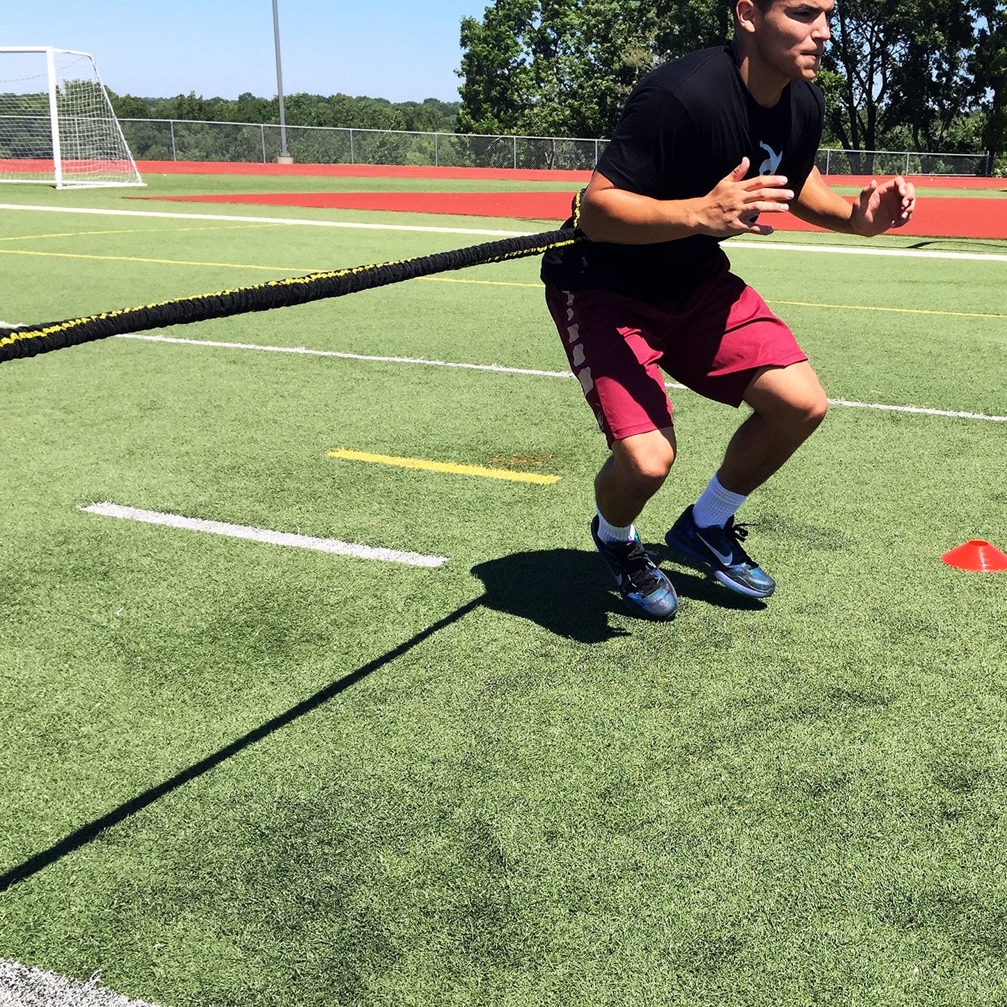 Kbands Victory Ropes - Up to 300 Pounds of Resistance for Anchored Or Release Acceleration Drills - Stretch Distance Up to 40 ft