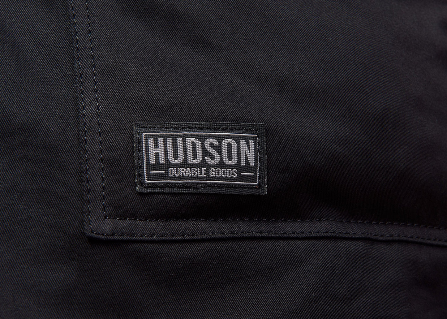 Hudson Durable Goods Professional Grade Chef Apron for Kitchen, BBQ, and Grill - 100% Cotton, Adjustable Crossback Apron for Men and Women with Large Pockets for Tools - Black
