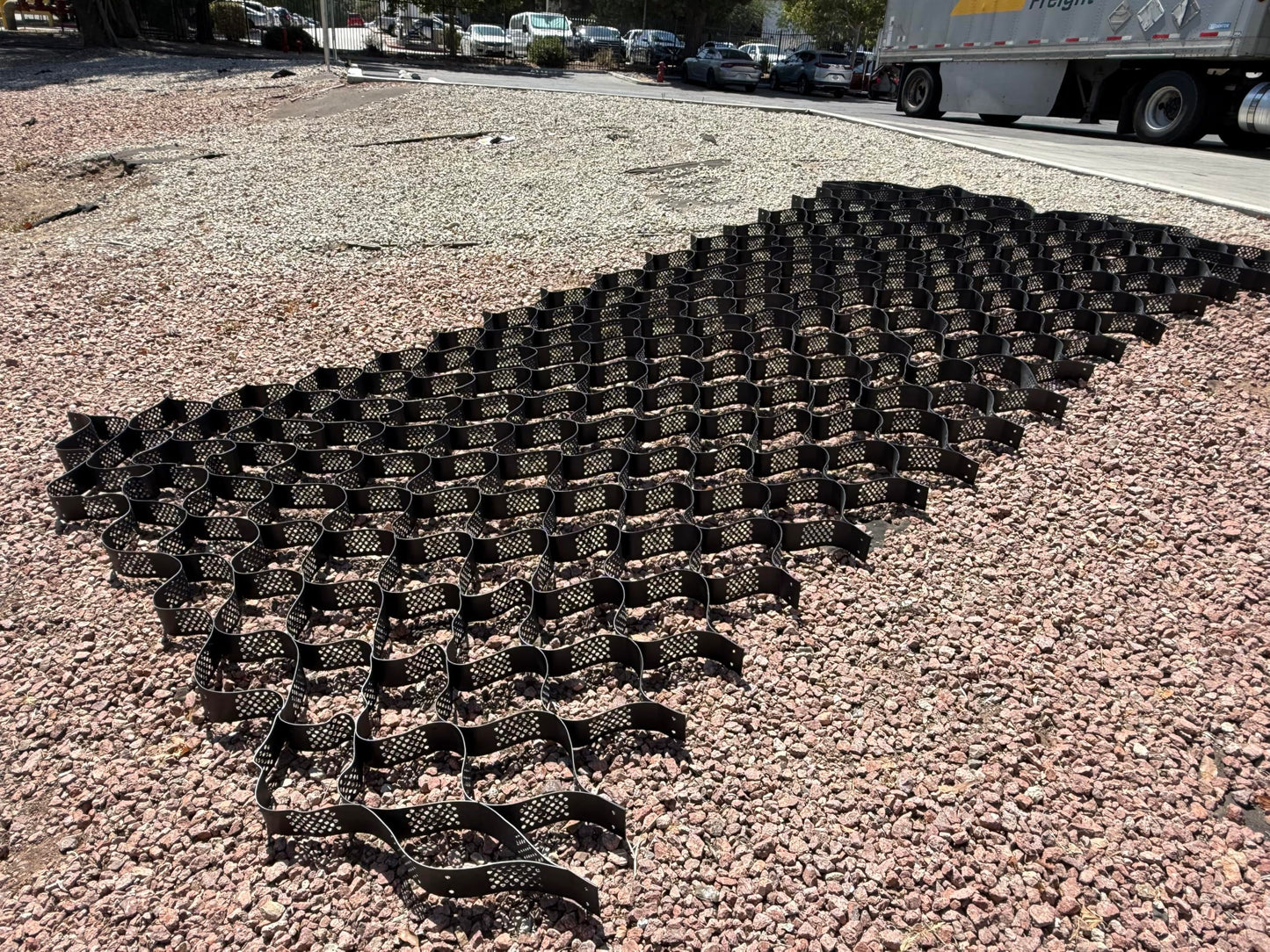 Sandbaggy 4-Inch Geocell Gravel Grid (9 ft x 17 ft) | Heavy-Duty Ground Grid Paver System | Erosion Control, Driveways, Gravel Stabilization (4-inch x 9 ft x 17 ft, 4, Count)