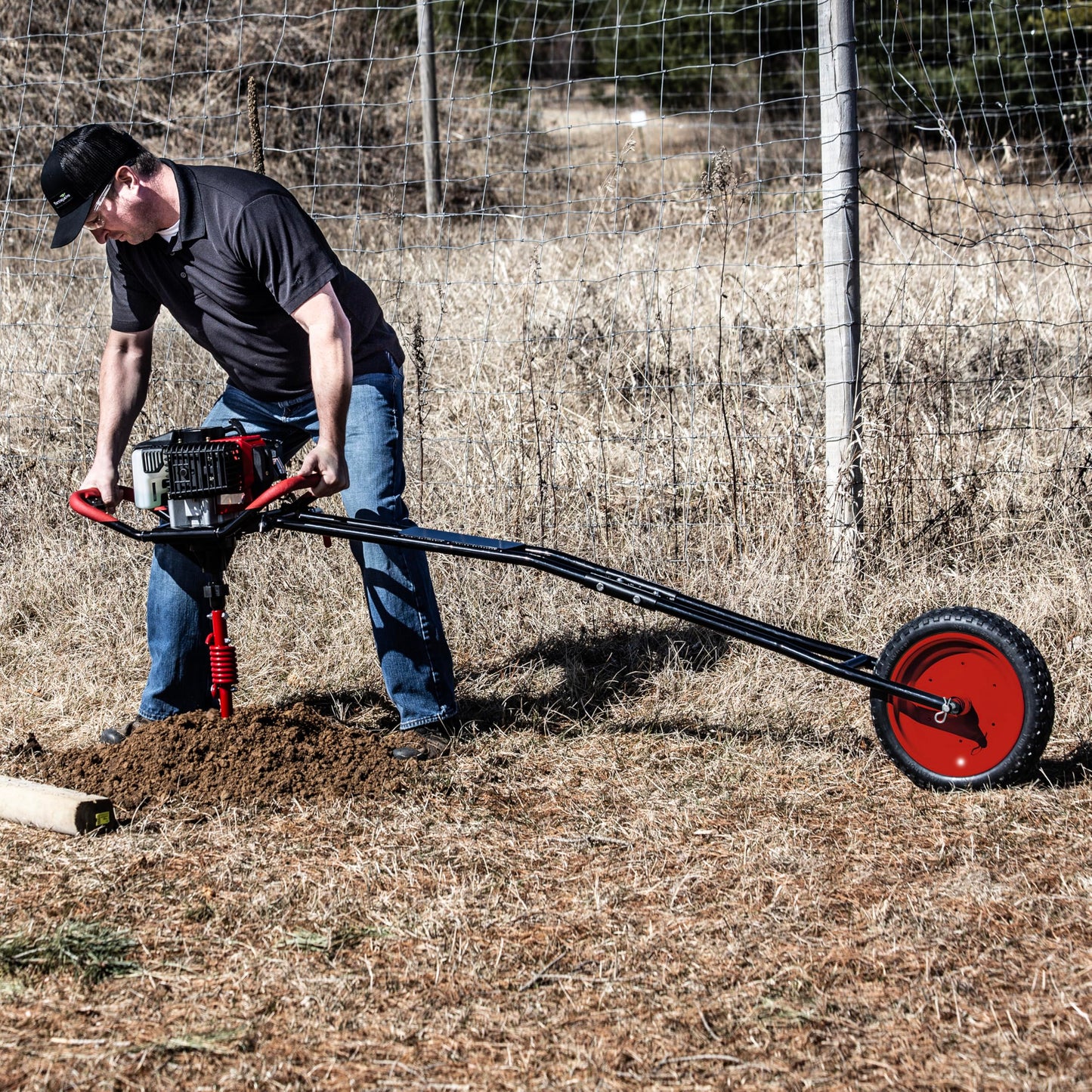 Earthquake 49854 1-Man Earth Auger Torque Reduction System, Includes 1-Man Earth Auger Powerhead and Sidekick™ Auger Torque Reducer