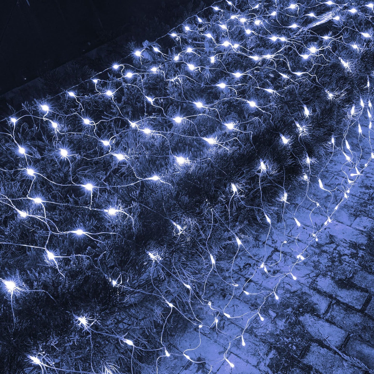 Dazzle Bright 360 LED Net Lights, 12FT x 5FT, Waterproof, 8 Modes, White, Model HB-360WCOI