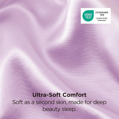 Bedsure Satin Pillowcase - Luxurious Silk-Like Feel | Standard Size 20x26 Inches, Navy - 2 Pack for Comfortable Sleep
