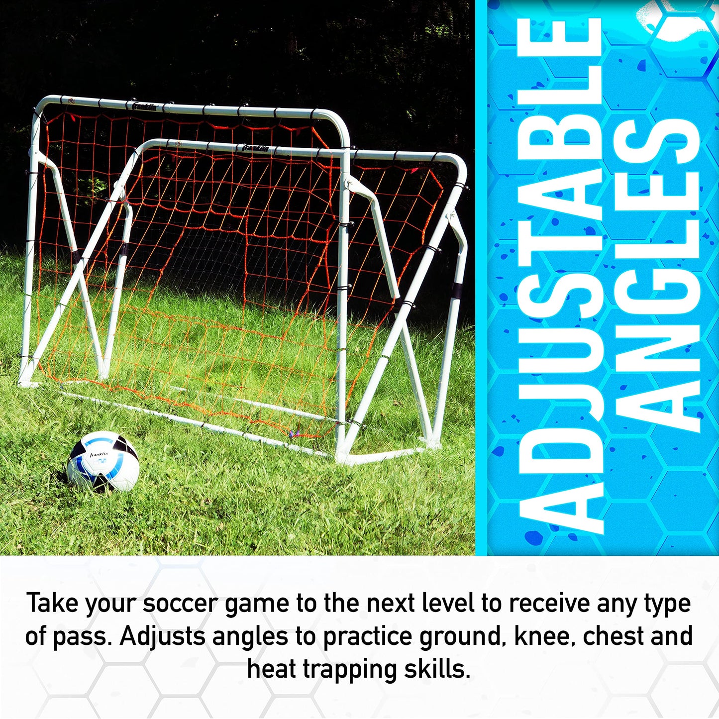 Franklin Sports Adjustable Soccer Rebounder - 6' x 4'