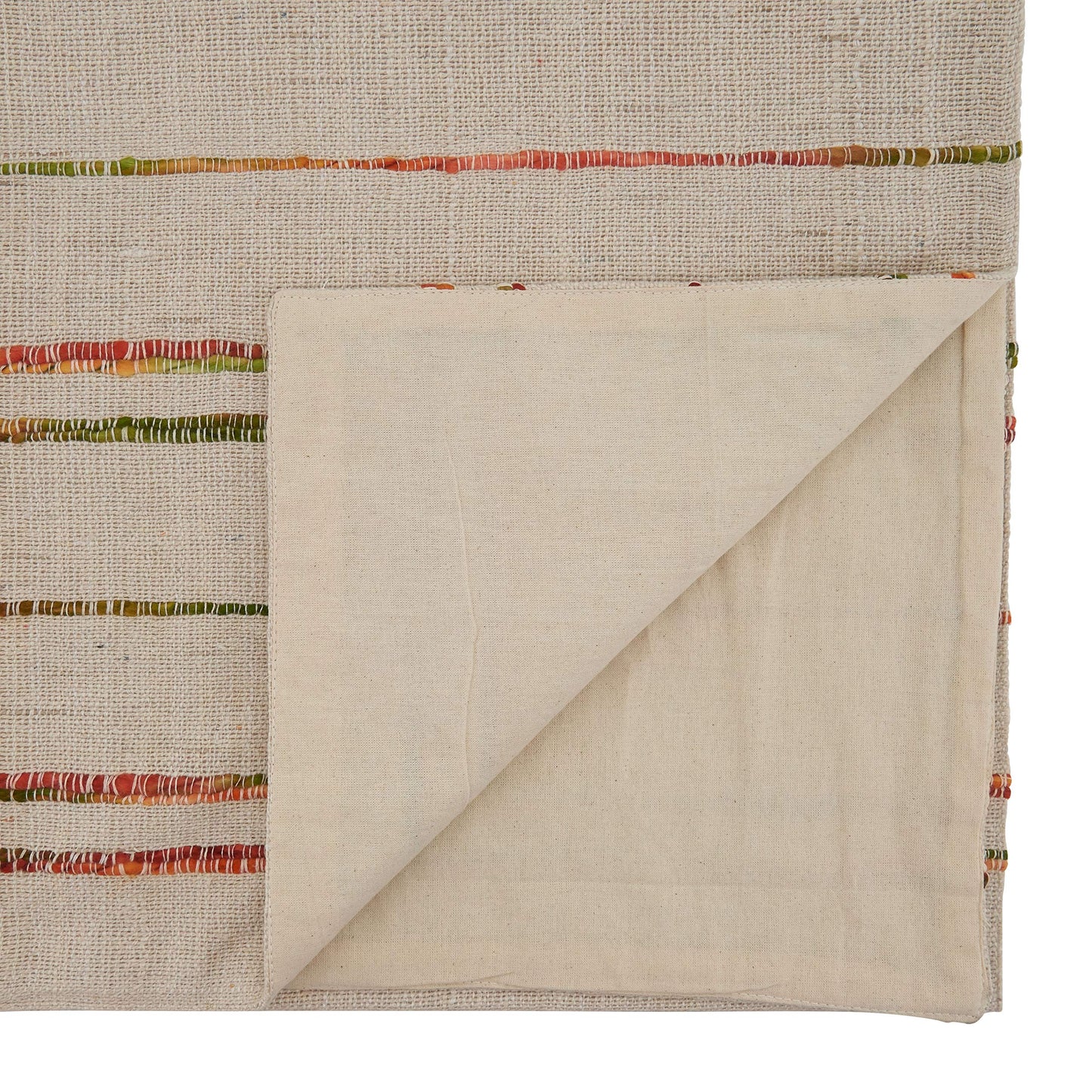 SARO LIFESTYLE Amelie Collection Woven Line Table Runner, 16"x90", Natural