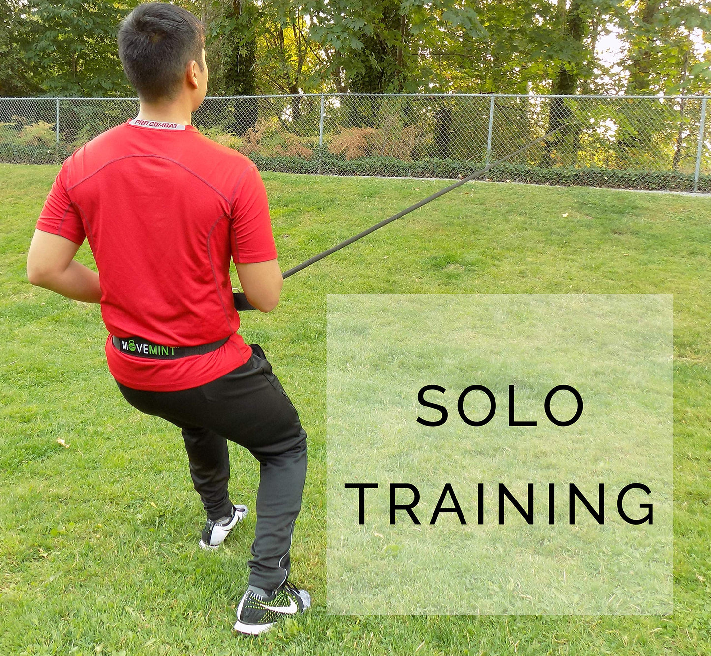 MOVEMINT 33ft Speed Bungee Band Trainer, 90+lbs Resistance (Longest in Market)