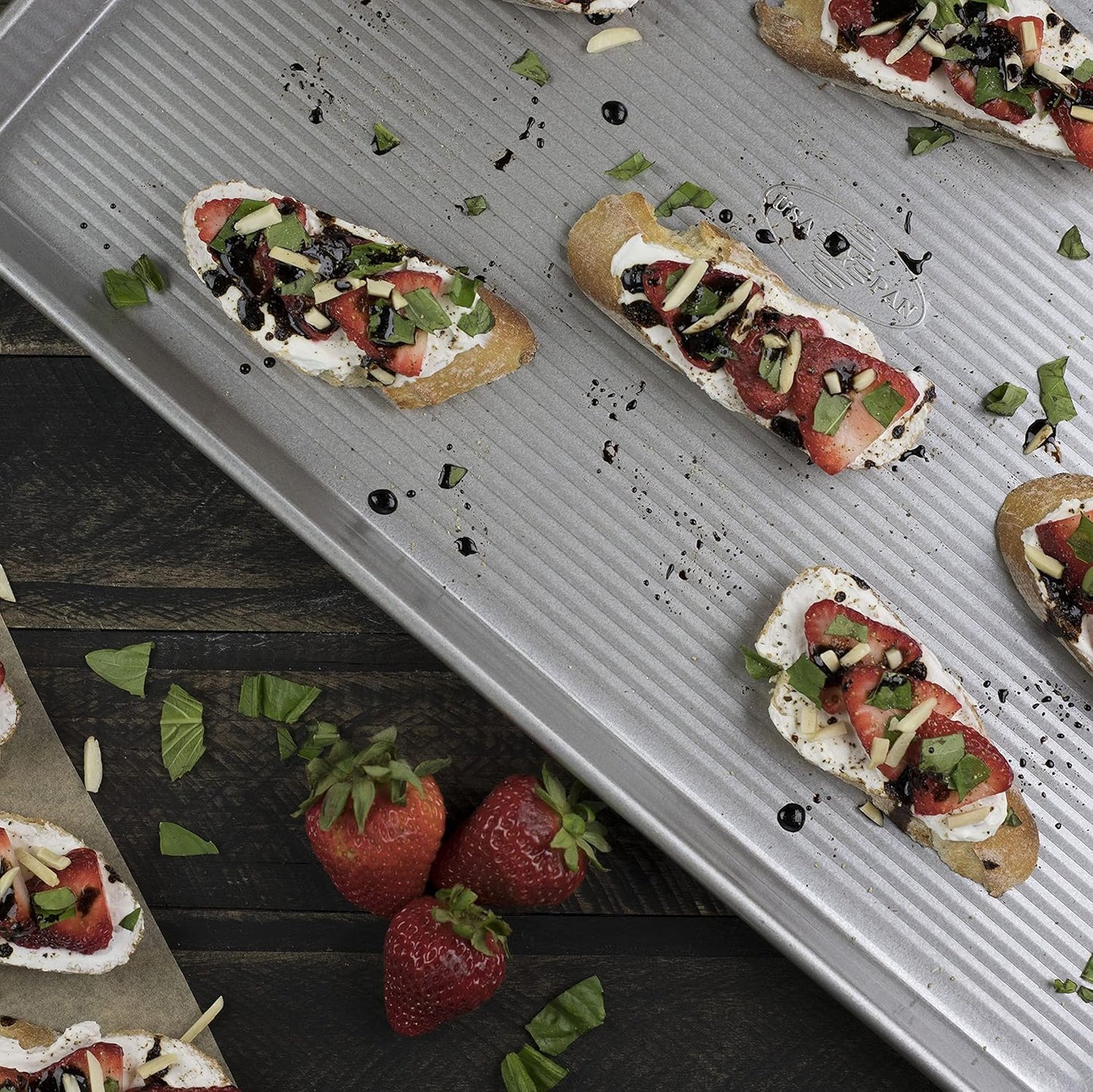 USA Pan Bakeware Nonstick Baking Sheet Pan - Extra Large Aluminized Steel for Perfect Baking