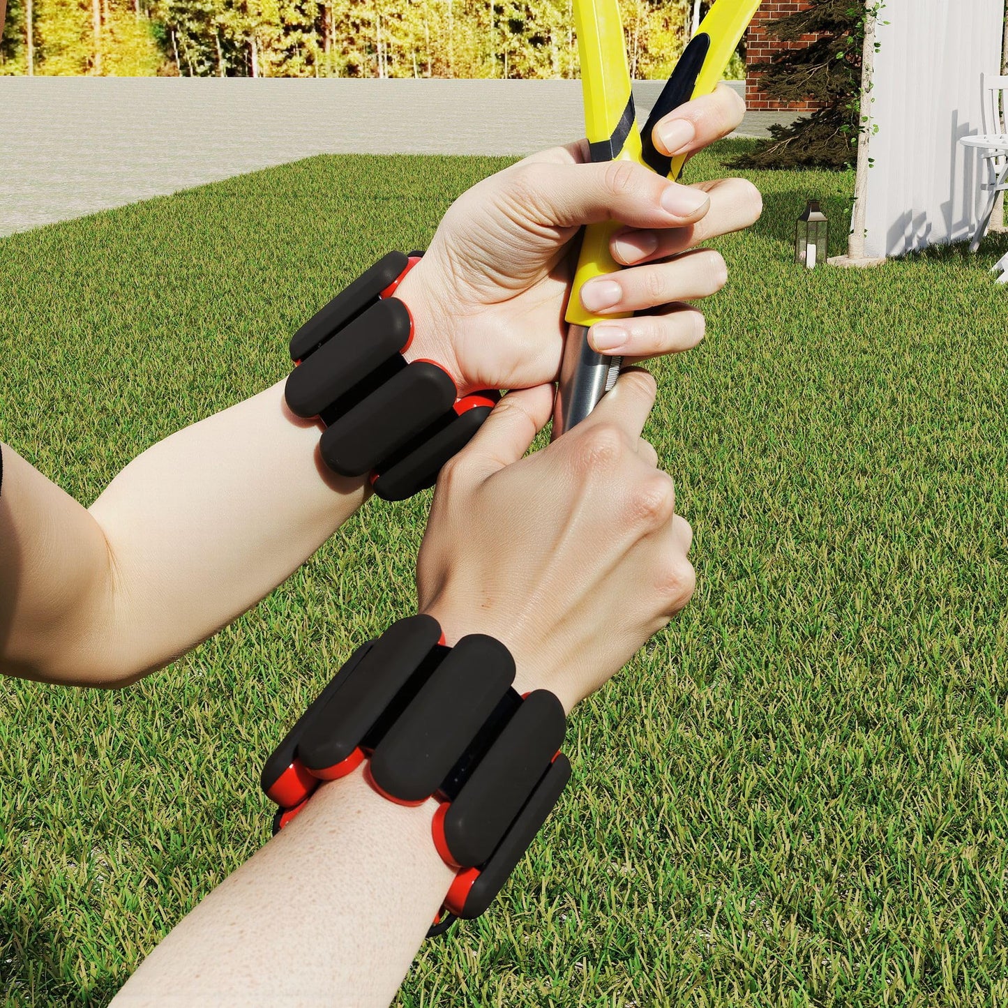 Adjustable Ankle weights for women walking : wrist weights 2lbs No-Slip for Pilates & Yoga exercise - Ensure zero interruption in your training