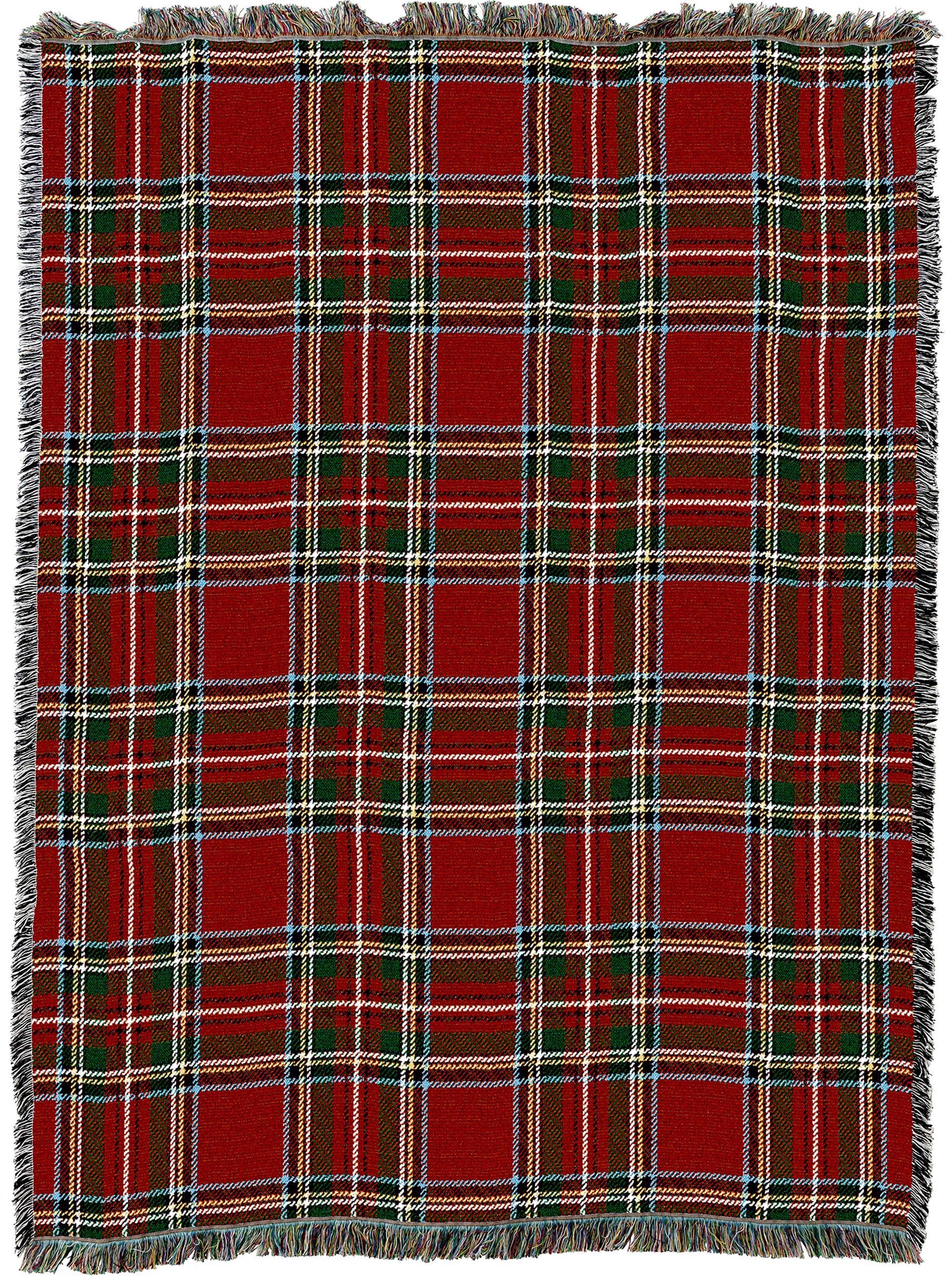 Pure Country Weavers Plaid Blanket Stewart Royal Tartan - Patterns Gift Tapestry Throw Woven from Cotton - Made in the USA (72x54)