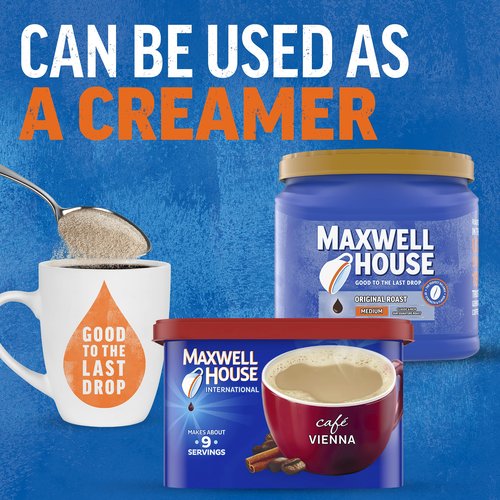 Maxwell House International Vienna Café-Style Instant Coffee Beverage Mix (8 ct Pack, 9 oz Canister)
