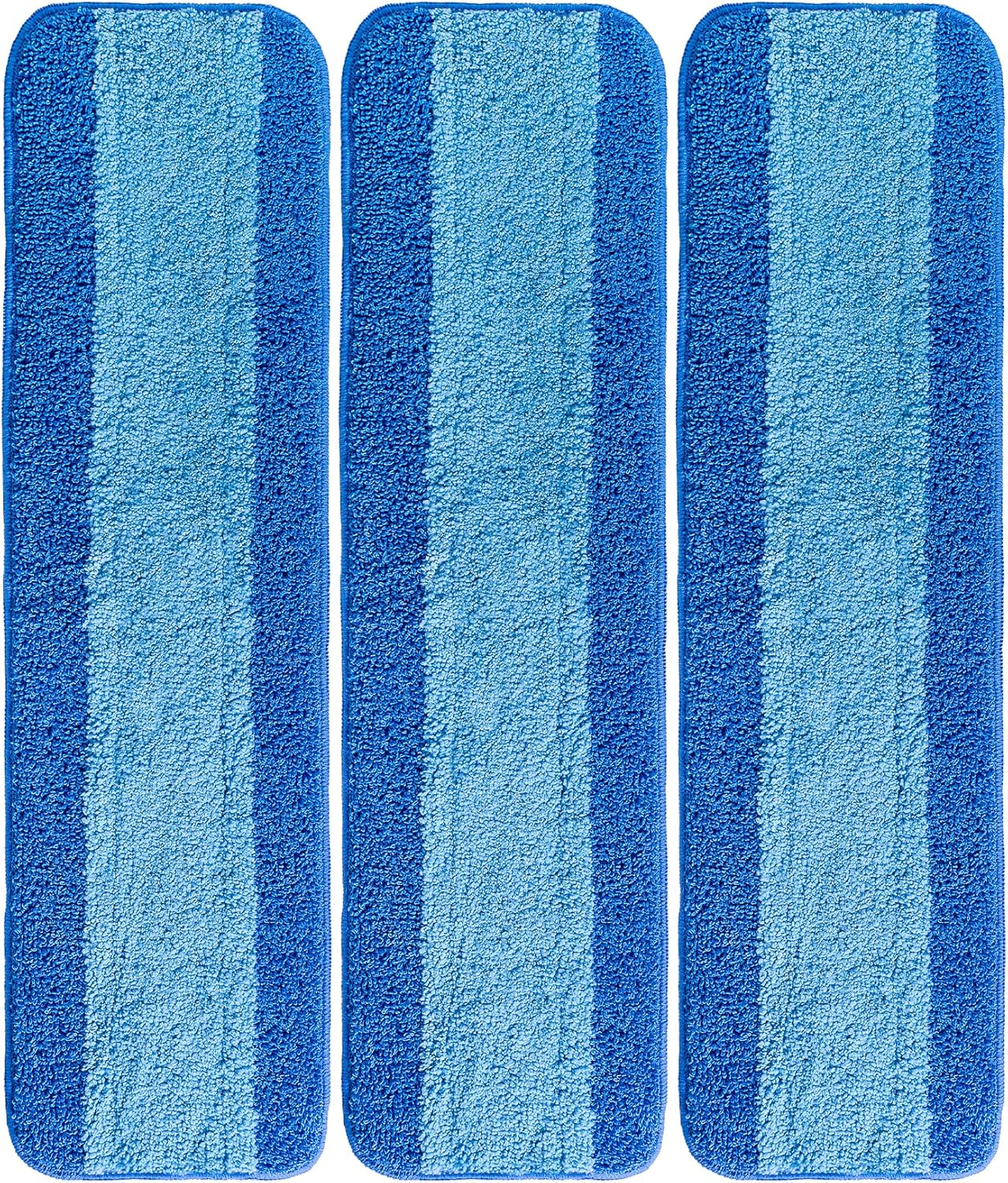 VanDuck Microfiber Mop Pads - Compatible with Bona Mop, 18 Inch, 3 Pack for Hardwood Floors